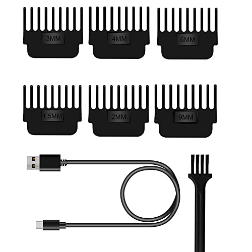 Lot de 6 pinces à cheveux Guide de remplacement pour cheveux - 1,5 mm - 2 mm - 3 mm - 4 mm Cover