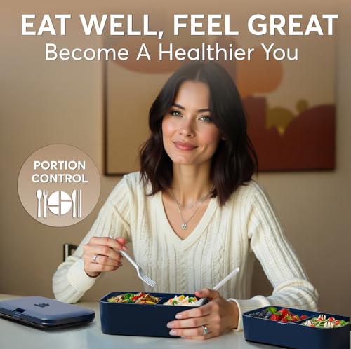 Image of Umami Bento Box Adult, Leakproof, All-in-1 Lunch Containers for Adults