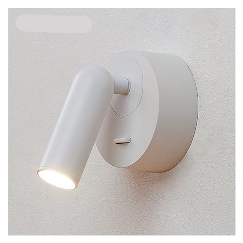 Lámpara de pared LED de 3W con rotación de 350° e interruptor para dormitorio 3