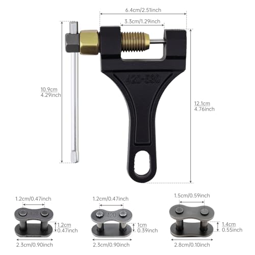 Image of Windance Chain Breaker Removal Tool Kit with 15pcs Chain Master Connect Link Pins 420 428 530 for Motorcycle Dirt Bike Scooter Bicycle Tractor 4 Wheeler ATV 50cc 100cc 150cc