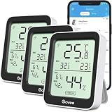 Govee Bluetooth Thermometer Hygrometer Innen, Digitale Thermometer 3 Stück