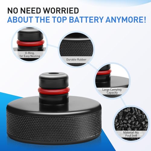 Image of Lifting Jack Pad for Tesla Model 3 /S /X /Y, 4 Pucks with Storage Case, Accessories for Tesla Vehicles