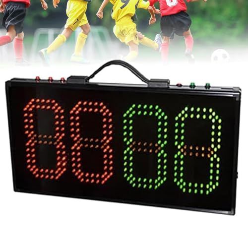 Marcador electrónico fútbol con LED y batería recargable