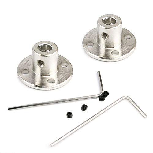 2-Pack 6mm Flange Shaft Coupling Guide Shaft Axis Bearing Fittings Motor Coupler Connector