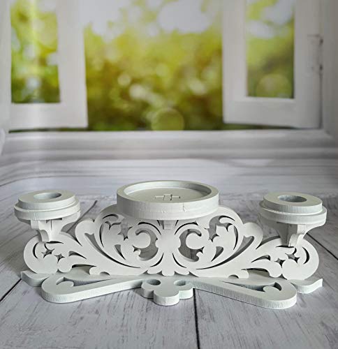 Unity Candle Holder-Unity Candle Stand-Unity Candle-Pillar Candle Holder-Wedding Gift -Ceremony Decoration-Wedding Centerpiece (Big) #TOP5