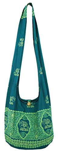 Lovely Creations Hippie Boho New Elephant Crossbody Bohemian Gypsy Sling Shoulder Large Size