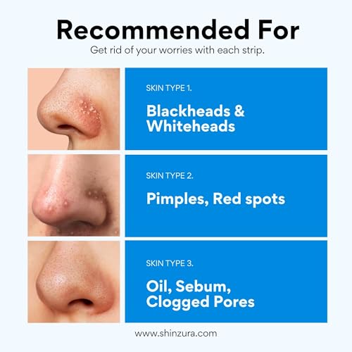Image of 2% Salicylic Acid Hydrocolloid Nose Strips for Pore Cleansing, Blackhead Removal & Sebum Control (1 Pack of 3 Strips)