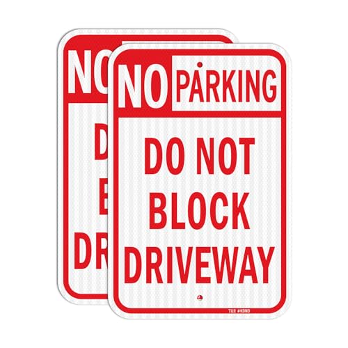 Panneaux No Parking en aluminium contre le stationnement gênant devant chez soi