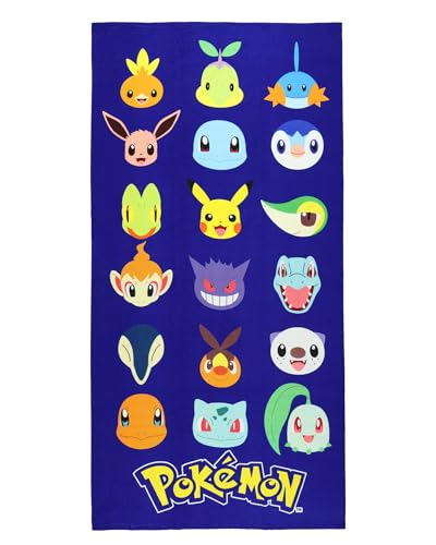 Northwest Pokemon Beach Towel Generations Pikachu Eevee Charmander 30x60