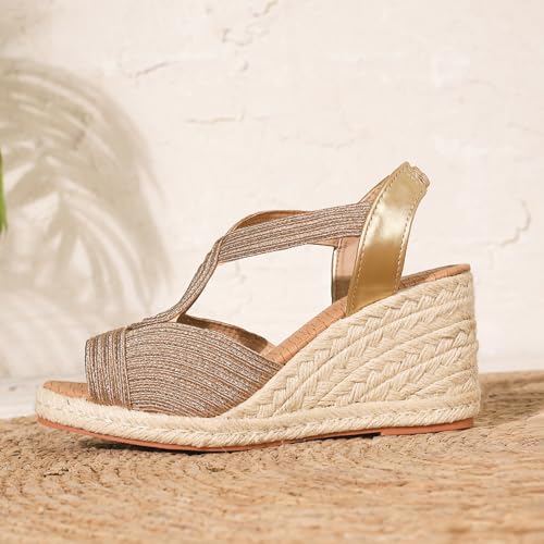 Sandalias cómodas de mujer para caminar este verano con suela gruesa 3