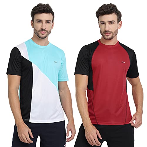 Image of FTX Men's Dri-Fit Round Neck T-Shirt Combo - Pack of 2 (710)