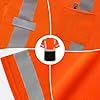 Graunton Hi Vis T Shirt Short Sleeve High Vis T Shirt for Men Women, Reflective Safety Shirts for Men Construction, Security Guard, Durable & Breathable, Orange Black,4XL. #3