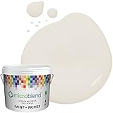 Microblend Interior Paint and Primer - Off White (Greige)/Terrace Garden, Satin Sheen, Sample,...