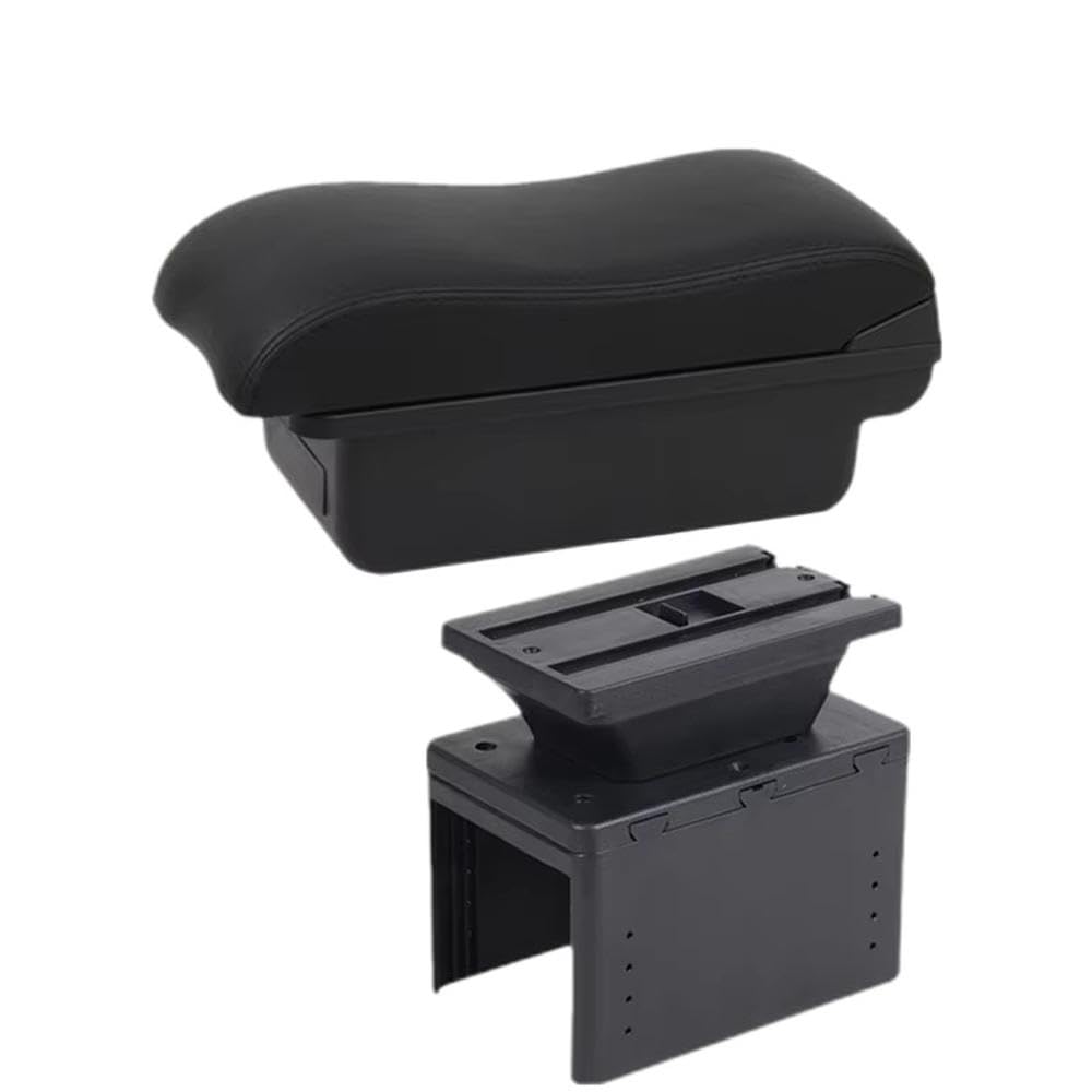 SXQPOCAR For Nissan Micra K14 2020-2024 Car Armrest Box Center Console Armrest Storage Box Replacement Parts(A2 Black line NO USB)
