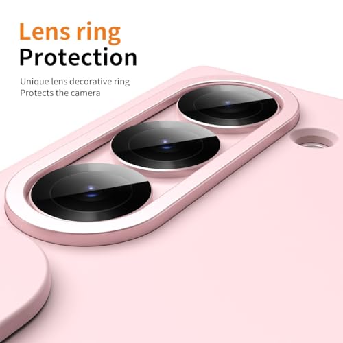 Coque Samsung Z Fold 6 haut de gamme rose avec béquille et porte-stylo