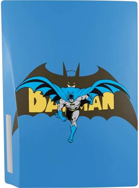 Skinit Decal Gaming Skin Compatible with PS5 Bundle - Officially Licensed DC Comics Batman Vintage Action Pose Design
