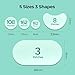 TKTK 443 Count Pimple Patches for Face, Hydrocolloid Acne Patch Bulk, Acne Stickers for Covering Cheeks, Forehead, Chin Blemishes Zit Breakouts for All Skin Types (Dots, Strip, Contoured 5 Sizes)