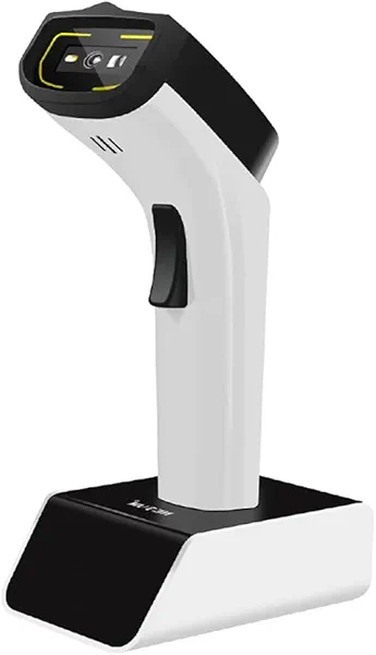 NETUM Bluetooth Wireless 2D Barcode Scanner with Charging Cradle, Hands Free Automatic Sensing Bar Code Reader 1D 2D QR pdf417 Scan Gun Works with MAC OS, Windows, iOS, Android - DS7500