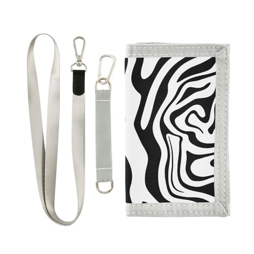 ALAZA Kids Wallets for Boys Girls Toddler Trifold Wallet Children Small Ripple with Zipper Coin Pocket