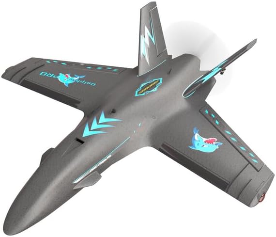 Dolphin Pro FPV RC Airplane, EPP Remote Control Airplane Fixed-Wing Aircraft DIY Throw-Launch Quick-Assembly EPP RC Plane with Lights, Birthday Gift for Adults -RTH/KIT