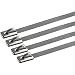 Produktbild Edelstahl Kabelbinder - 4.6x200mm - 100Stk- langlebig und hochwertig - Extra Stark [ DUR-line DKB-S200-4.6-100 ]
