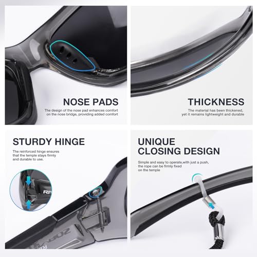 Image of RIVBOS Sunglasses for Men Women Polarized UV Protection Sports Fishing Driving Shades Cycling RB833