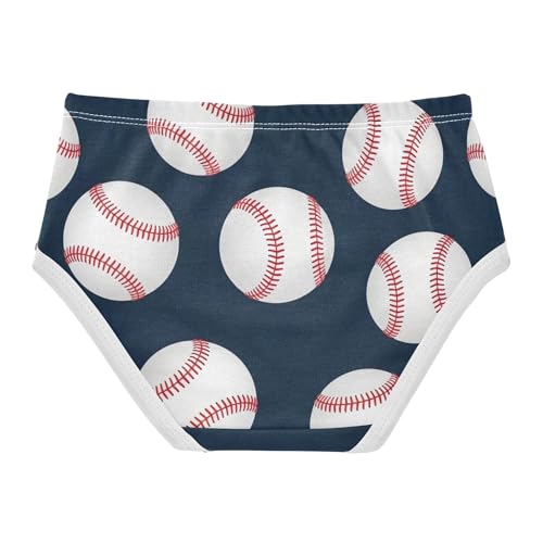 Cotton Toddler Underwear Floral White Baseball Red Stripes Blue Panties for Girl Aesthetic Kids Briefs Undies 2t2