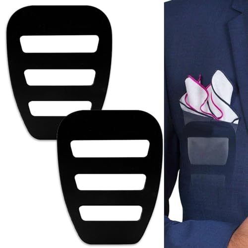 2er-Set Einstecktuch-Halter - Krawattentuch-Organizer für Herren, Einstecktuch-Halter für Anzüge, sicherer Halt, Premium Material, Elegantes Accessoire für formelle Anlässe