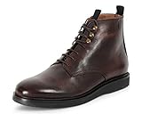 Runde Baumwollspitze Hudson London Battle Stiefel in Braun