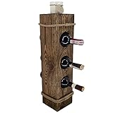 El estante está diseñado para botellas de vino con una capacidad de 0,7 litros. Adecuado para botellas de vino (diámetro de hasta 7,8 cm) y proporciona un agarre estable para 3 botellas de vino. Las dimensiones del soporte son: 58 x 14 x 14 cm