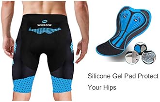 sponeed Men's Cycling Shorts Padded Bicycle Riding Pants Bike Biking Clothes Cycle Wear Tights