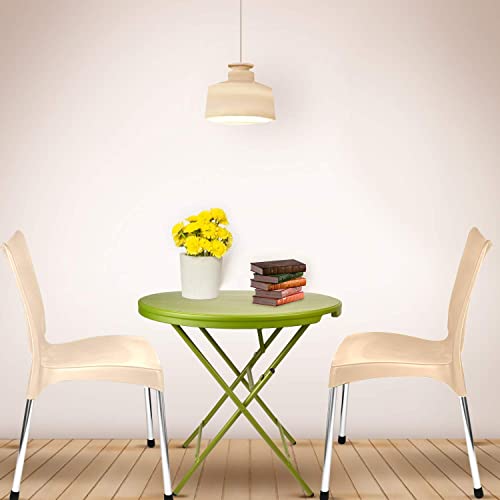 Image of Supreme Blow Moulded Bistro Round Table,Green
