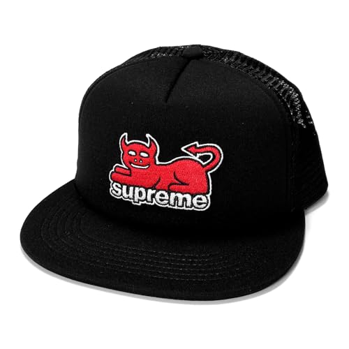 [シュプリーム] メンズ トイマシーンメッシュバック5パネルキャップ ブラック Toy Machine Mesh Back 5-Panel SS24H21 (ブラック) [並行輸入品]