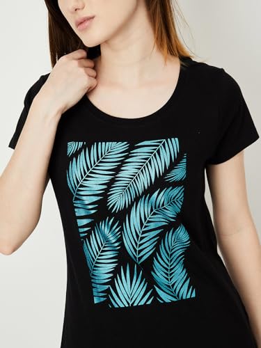 Image of Max Women's Cotton Regular Fit Graphic Printed T-Shirt - Pack of 2