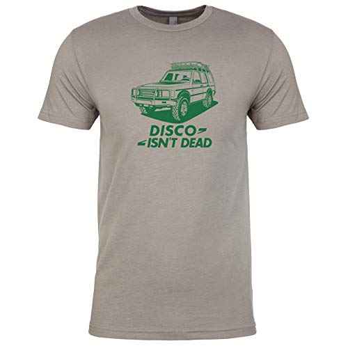 Disco Isn't Dead 4x4 Overland T-Shirt & Sticker Stone Grey