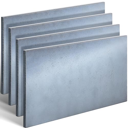 Image of Tandefio 4 Pcs 1 /4 x 6 x 12 Inches Hot Rolled Mild Steel Plate Steel Flat Plate Sheet Weldable Flat Stock Black Metal Sheet for Cutting, Industrial Machinery Manufacturing Residential