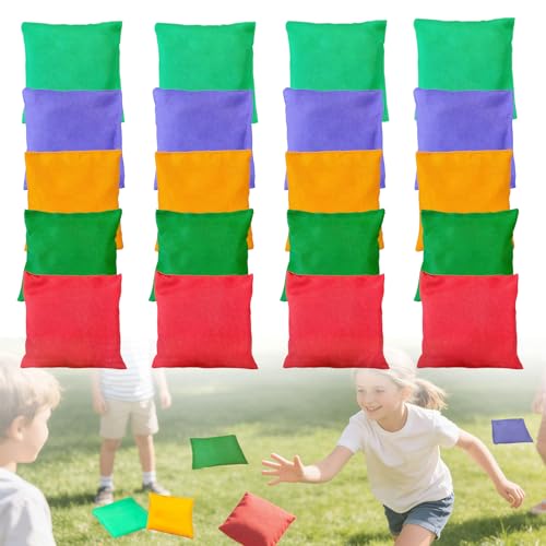 Sacs à haricots de 10 x 10 cm pour jeux de plein air et activités de motricité