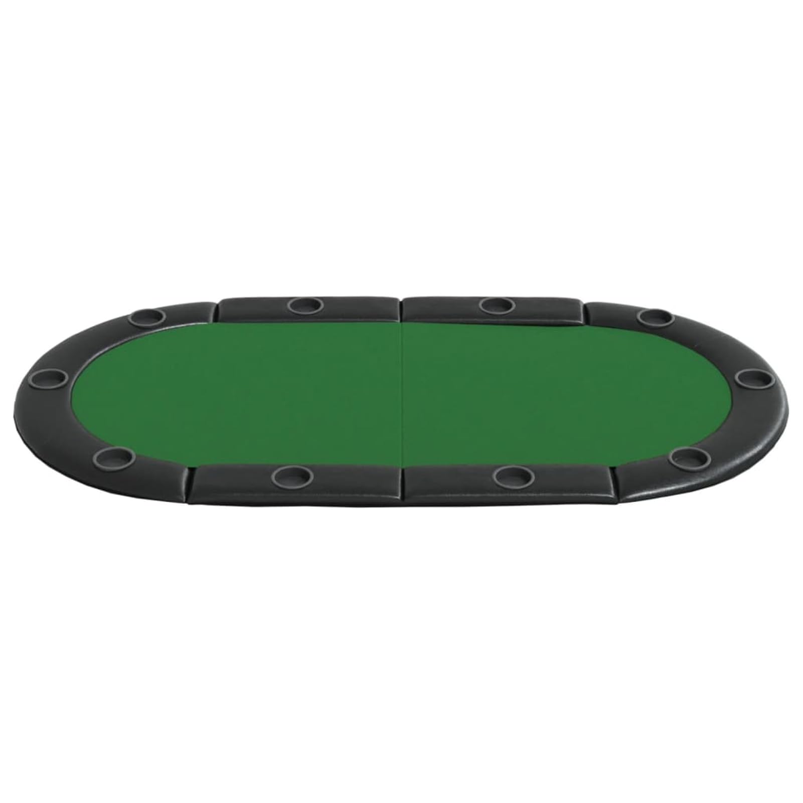 Tavolo da poker pieghevole per 10 giocatori, 208 x 106 x 3 cm, colore: Verde