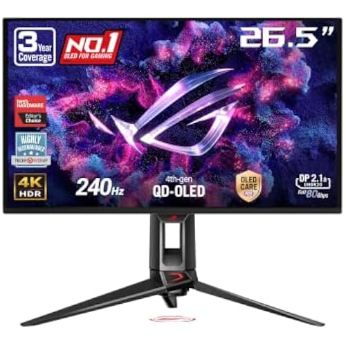 ASUS ROG PG27UCDM 27 Inch 4K 240Hz OLED Gaming Monitor QD-OLED