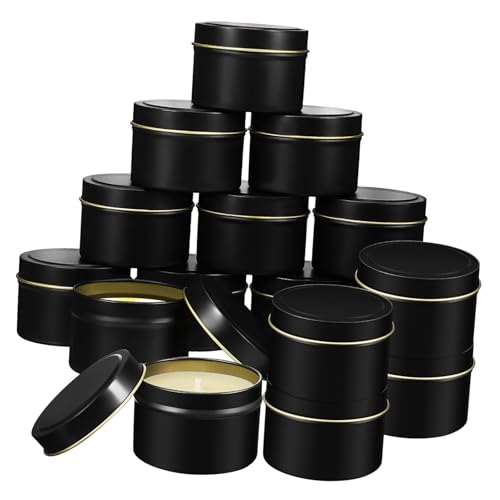 ABOOFAN Scented Candle Containers Pcs Empty Round Tinplate Candle Jars Lids