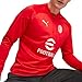 PUMA Mens Ac Milan Crew Neck Long Sleeve Quarter Zip Shirt Casual Tops Casual - Red - Size XL