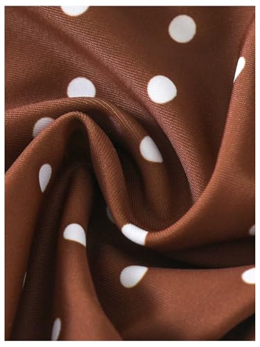 Image of SOLY HUX Women's Polka Dots Print Bathing Suit Halter Triangle Tie Side Bikini Sets Two Piece Swimsuit