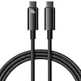 LDNIO 堅牢な240W 超高速ケーブル 急速充電 USB-C - USB-C PD3.1 QC4.0 Apple MacBook Microsoft Surface Pro Dell、ASUS、ノートパソコン、Zenbook、iPad Pro、Samsungタブレット、Huawei(1、1メートル)用