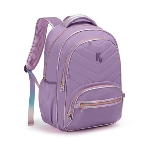 Mochila Kika Escolar Feminina Juvenil Adulta Costa Trabalho (Lilas)