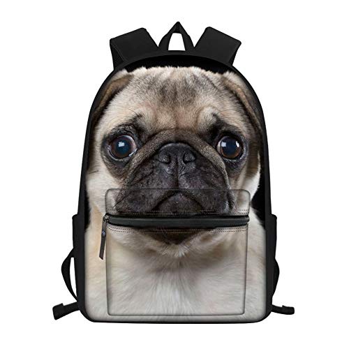 Nopersonality: Mochila escolar para niños y adolescentes  carlino  Gris