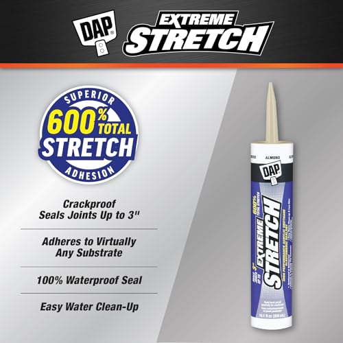 Image of DAP Extreme Stretch Acrylic Urethane Premium Elastomeric Sealant, Almond, 10.1 Oz (7079818717)
