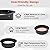 Koutemie Outdoor Fire Pit Ring Liner 35-Inch Outer/31-Inch Inner Diameter, Heavy Duty Solid Metal Steel Round Firepit Rim Insert for Outside DIY Campfire Ring Above or In-Ground, Black