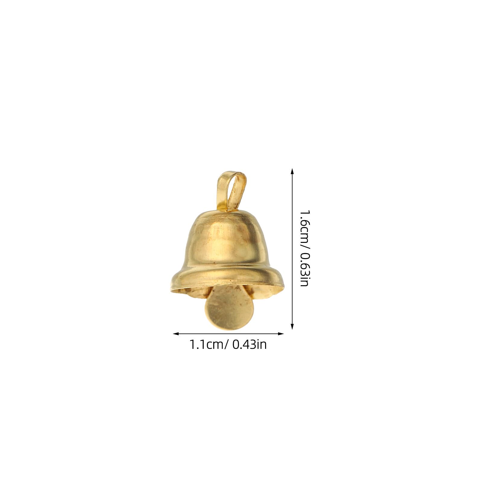 Toyvian 1000 Unidades Campanas de Decoración Navideña de Hierro Plata,
