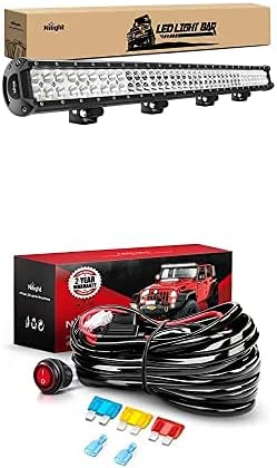 Nilight LED Light Bar 36Inch 234W Spot Flood Combo Led Off Road Lights with 12V 14AWG Wiring Harness Kit-1 Lead, 2 Years Warranty