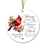 🎄 Qualité parfaite, durable: Décoration ronde avec impression recto verso. Fabriquée en céramique de haute qualité, elle conservera sa beauté année après année.